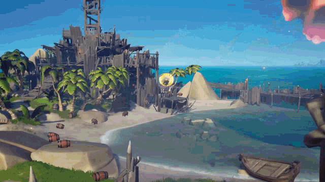 Sea Of Thieves Explosion GIF - Sea Of Thieves Explosion Ship GIFs