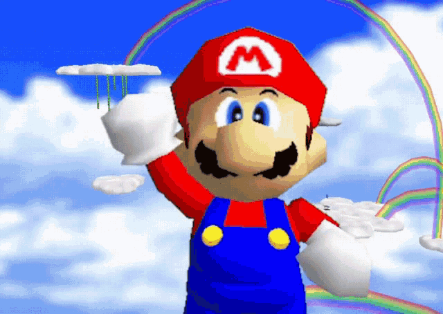 Mario Mario64 GIF - Mario Mario64 Bye Bye GIFs