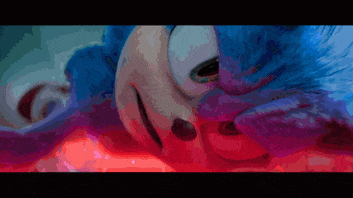 a close up of a cartoon character 's face