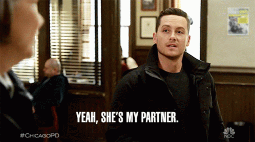 Shes My Partner Jesse Lee Soffer GIF - Shes My Partner Jesse Lee Soffer Jay Halstead GIFs