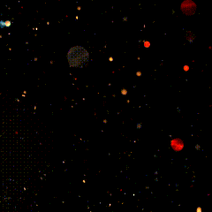 a painting of a woman in a galaxy with a circle in the background