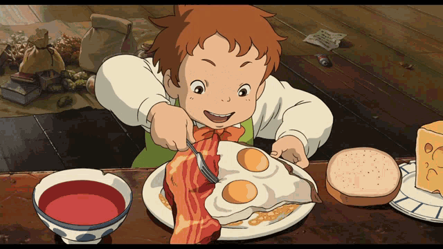 Howls Moving Castle Ghibli GIF - Howls Moving Castle Ghibli Ghibli Food GIFs