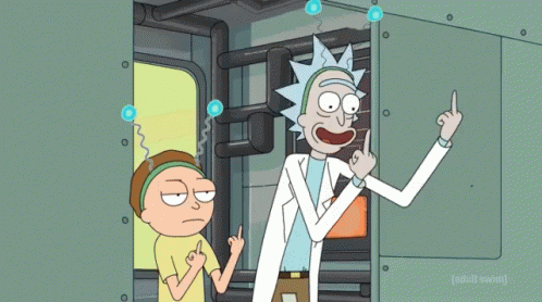 Eager Rejection GIF - Funny Rickandmorty Flippingthebird GIFs