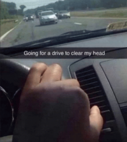 Driving To Clear Head GIF - Driving To Clear Head GIFs