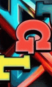 a colorful background with the letters g and r on it