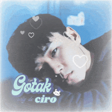 a picture of a man with the words gotak only de ciro