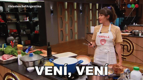 Veni Veni Candela Vetrano GIF - Veni Veni Candela Vetrano Master Chef Argentina GIFs