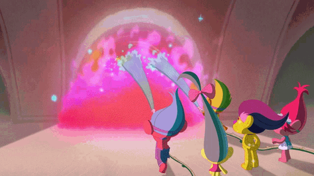 Explosion Trolls The Beat Goes On GIF - Explosion Trolls The Beat Goes On Trolls GIFs