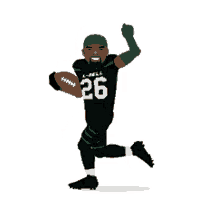 a football player with the number 26 on their jersey