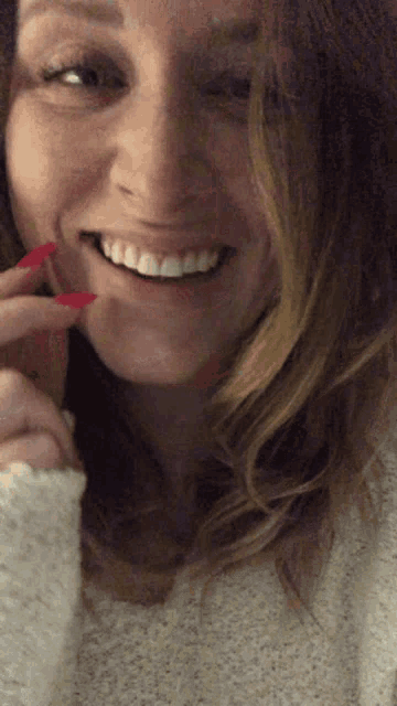 Smiling Shy GIF