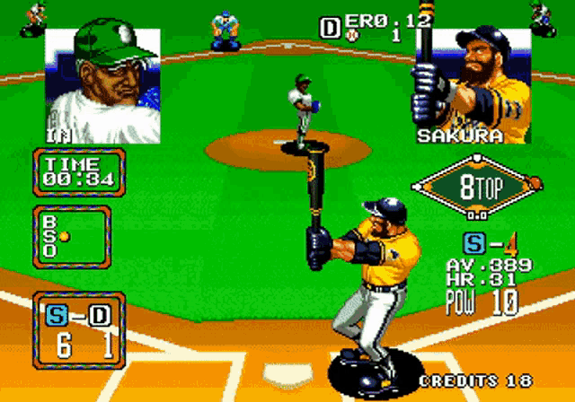 Neo Geo Baseball Stars GIF - Neo Geo Baseball Stars Hit By Pitch GIFs