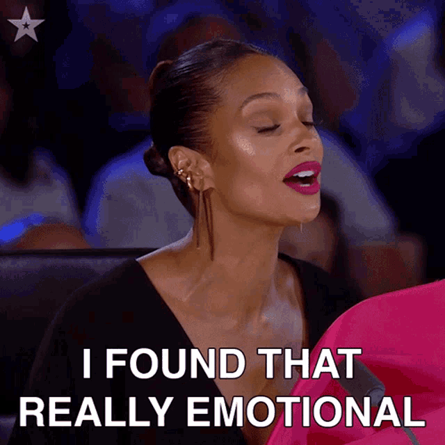I Found That Really Emotional Alesha Dixon GIF - I Found That Really Emotional Alesha Dixon Britains Got Talent GIFs