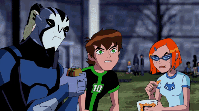 a cartoon character with the number 10 on their jersey