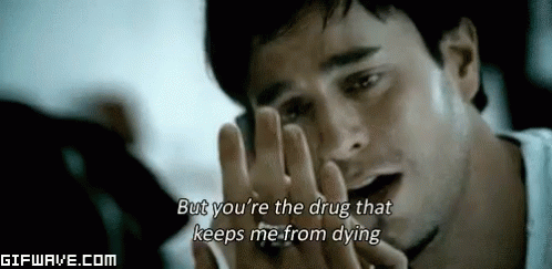 Enrique Lyrics GIF - Addicted Enrique Iglesias Drug GIFs