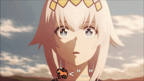 a close up of a girl 's face with the words " i " and " ii " on the bottom