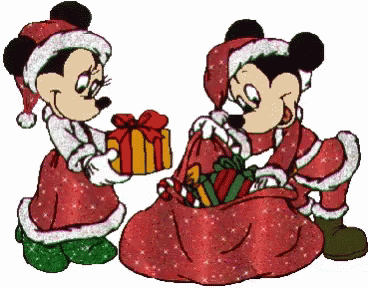 Mickey Mouse Minnie Mouse GIF - Mickey Mouse Minnie Mouse Christmas GIFs