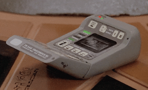 a device that says tr550 tricorder on it