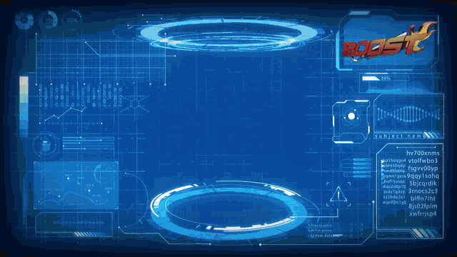 a computer screen displays the number 6 and the word boost