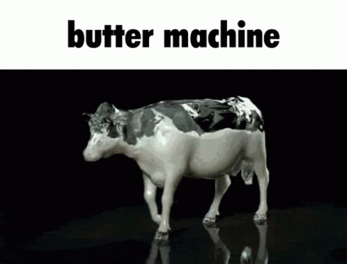 Butter Cow Fast GIF - Butter Cow Fast Milk GIFs