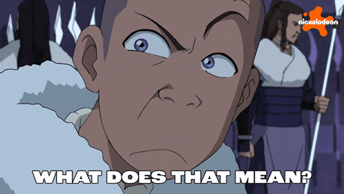 a nickelodeon cartoon shows a man with a serious look on his face