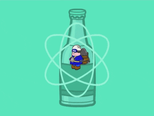 a cartoon character wearing a white helmet and goggles