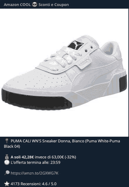 a picture of a pair of puma cali wn 's sneaker donna