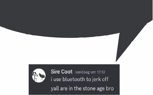 a speech bubble with the name sire coot written on it