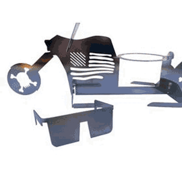two chickens sitting on a grill with a tom 's ridiculous things logo