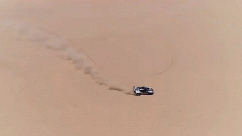 Driving In Desert Dust GIF - Driving In Desert Dust Turning GIFs