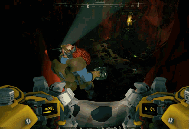 Deep Rock Galactic Flying Away GIF