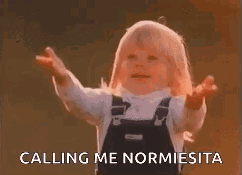 a little girl is holding an orange balloon in her hands and says `` missed you calling me normiesita '' .