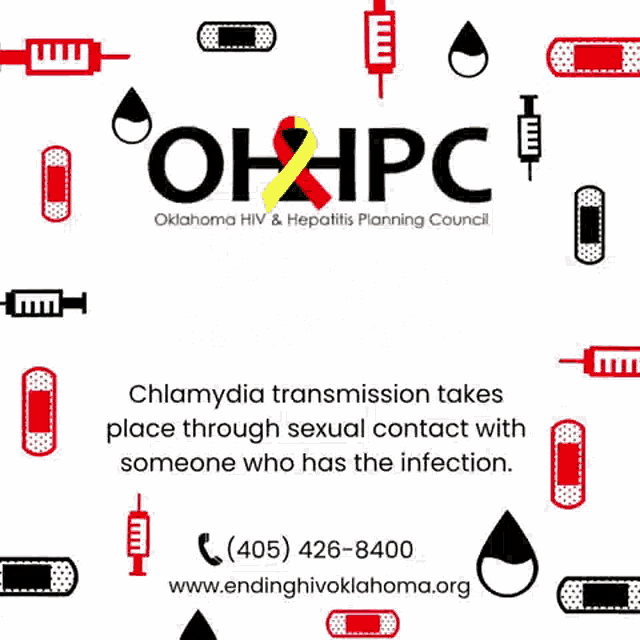 a poster for chlamydia transmission that says chlamydia transmission takes place through sexual contact with someone who has the infection .