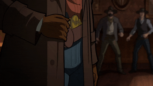 a man in a superhero costume has a belt that has the letter m on it