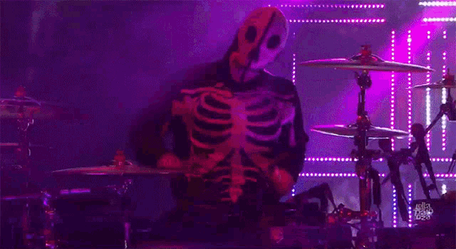 Drumming Skeleton GIF - Drumming Skeleton Drum GIFs