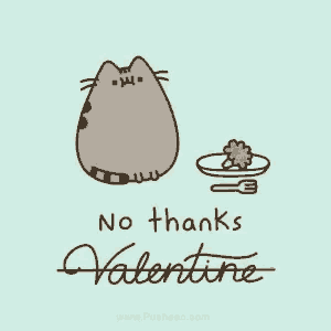 a pusheen cat is standing next to a plate of food
