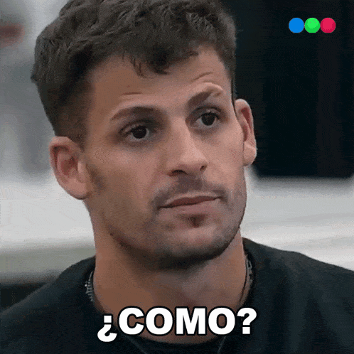 a man with a beard says " como " in spanish
