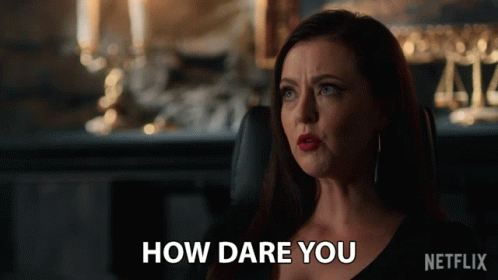 How Dare You Katharine Isabelle GIF - How Dare You Katharine Isabelle Versa Stone GIFs