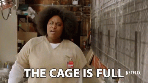 The Cage Is Full Occupied GIF - The Cage Is Full Occupied Full GIFs