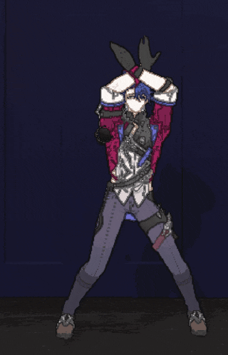 a pixel art drawing of a man with a sword