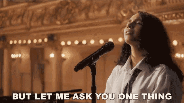 But Let Me Ask You One Thing Alessia Cara GIF - But Let Me Ask You One Thing Alessia Cara Out Of Love Song GIFs
