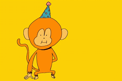 Happy Birthday Monkey GIF - Happy Birthday Monkey Flowers GIFs