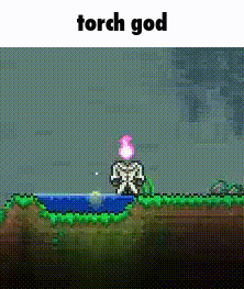 Torch God Terraria GIF - Torch God Terraria Calamity GIFs