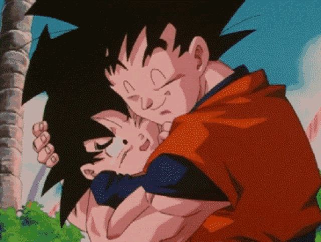 Goku Abraça Goten Goku E Goten GIF - Goku Abraça Goten Goku E Goten Dragon Ball Fofo GIFs
