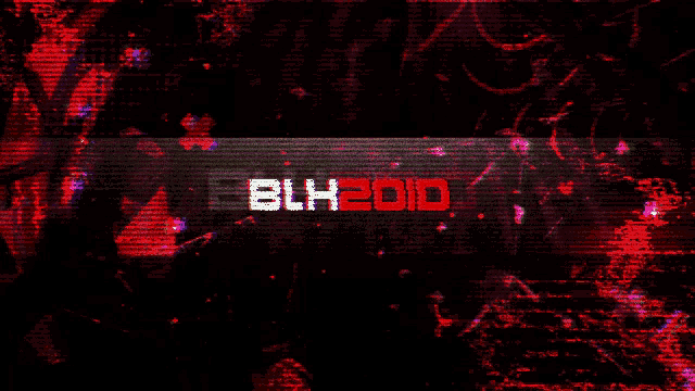 a red and black sign that says blh2010