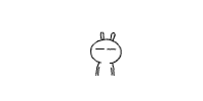 a black and white drawing of a rabbit with a flower in its mouth and ears .