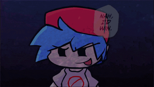 a cartoon character says nah i 'd win in a speech bubble