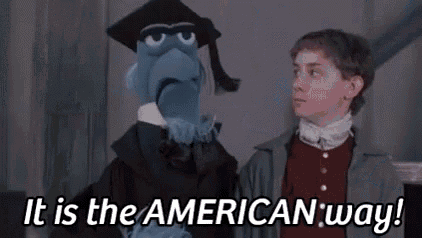 It Is The American - I Mean, It Is The British Way - The Muppet Christmas Carol GIF - American Sam Sameagle GIFs