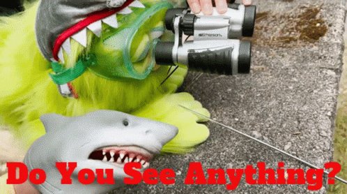 Shark Puppet Do You See Anything GIF - Shark Puppet Do You See Anything You See Anything GIFs