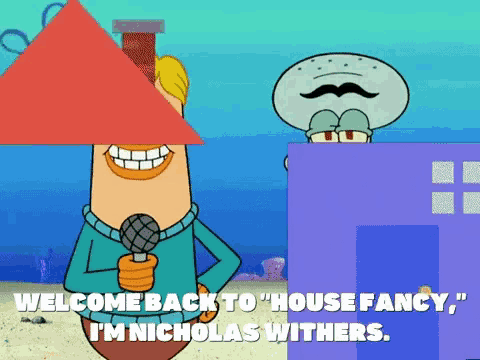 Spongebob House Fancy GIF - Spongebob House Fancy Squidward GIFs