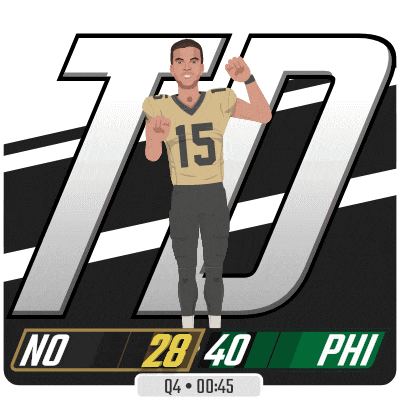 a cartoon of a football player with the number 15